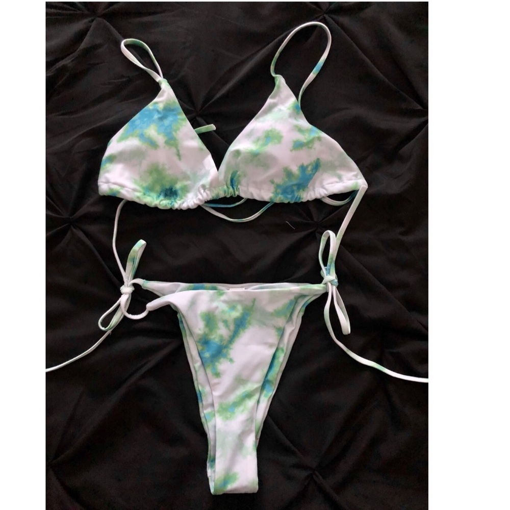 Small Triangle Bra Bikini Sets Side Tie Thong